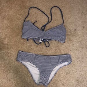 target striped bikini